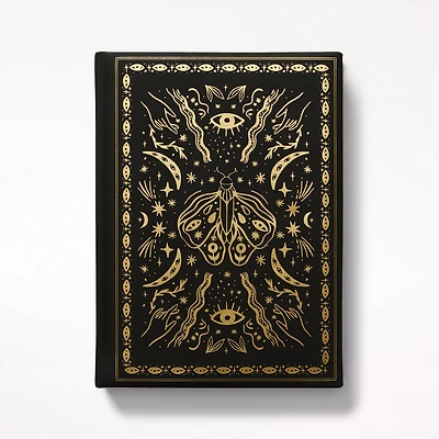 Hardcover Small Journal, Black Celestial Moth