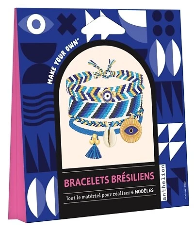 Bracelets brésiliens: tout le matériel pour réaliser 4 modèles