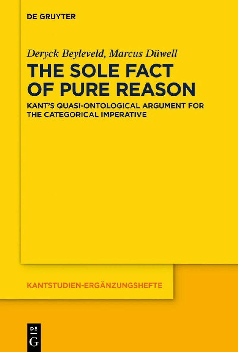 the Sole Fact of Pure Reason: Kant’s Quasi-Ontological Argument for Categorical Imperative