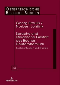 Sprache und literarische Gestalt des Buches Deuteronomium: Beobachtungen Studien