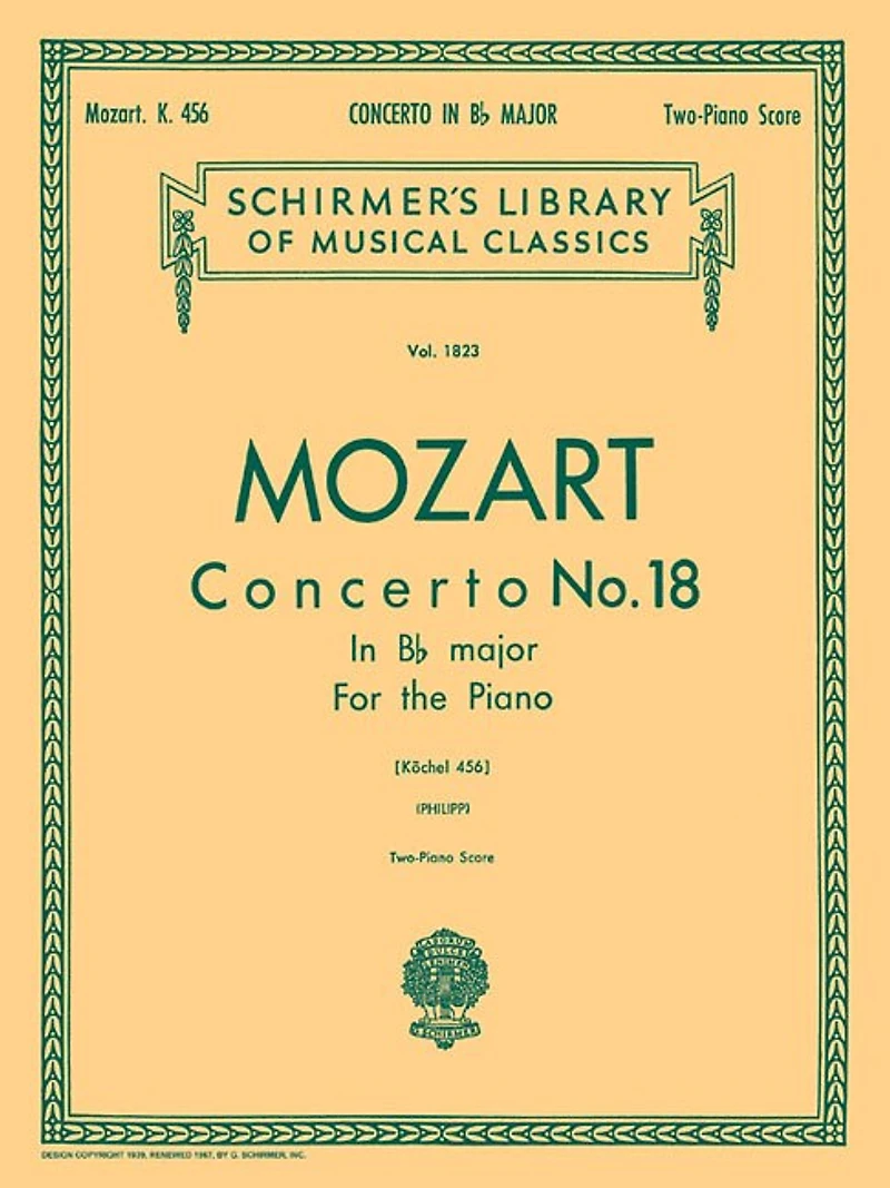 Concerto No. 18 in Bb, K.456: Schirmer Library of Classics Volume 1823 National Federation of Music Clubs 2024-2028 Piano Duet