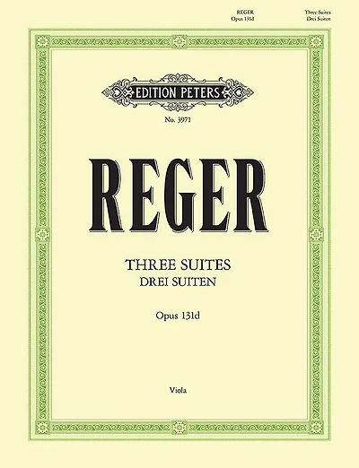 3 Suites for Viola Solo Op. 131d: Sheet