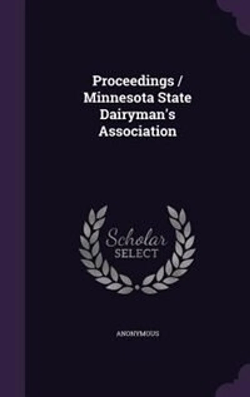 Proceedings / Minnesota State Dairyman's Association