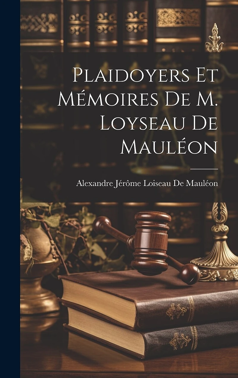 Plaidoyers Et Mémoires De M. Loyseau De Mauléon