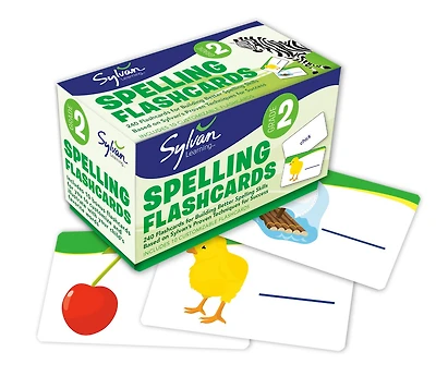2nd Grade Spelling Flashcards: 240 Flashcards For Building Better Spelling Skills Based On Sylvan's Proven Techniques For Success