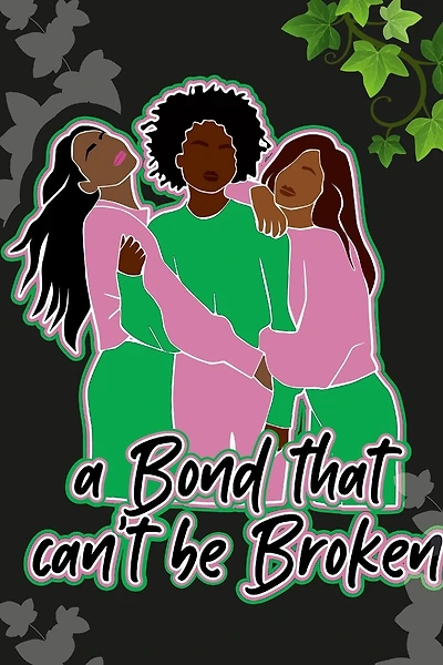Notebook: Pink Green Ivy Designer College Ruled Lined Blank Notebook Journal Notepad, Sisterhood Paraphernalia; Alpha Kappa Alpha Themed; AKA themed