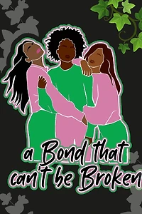 Notebook: Pink Green Ivy Designer College Ruled Lined Blank Notebook Journal Notepad, Sisterhood Paraphernalia; Alpha Kappa Alpha Themed; AKA themed