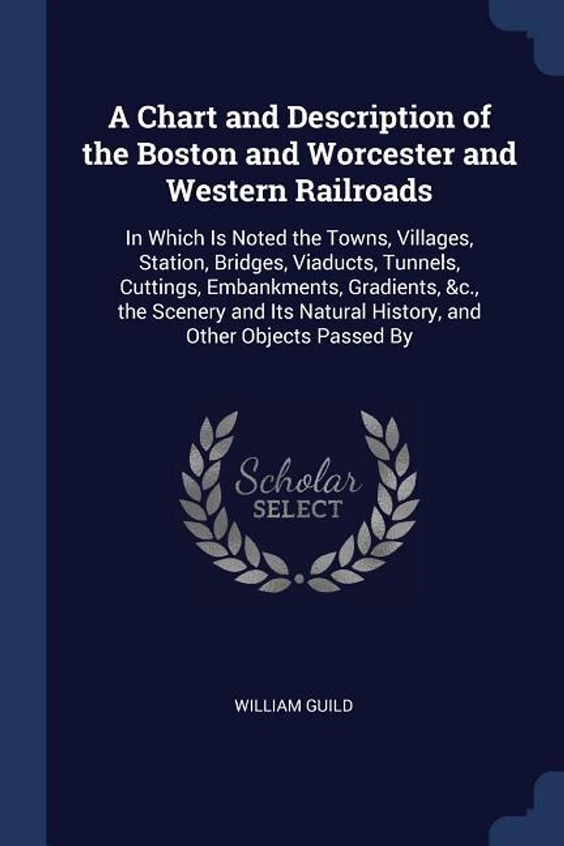 A Chart and Description of the Boston Worcester Western Railroads: Which Is Noted Towns, Villages, Station, Bridges, Viaducts, Tunnels, Cuttings, Embankments,