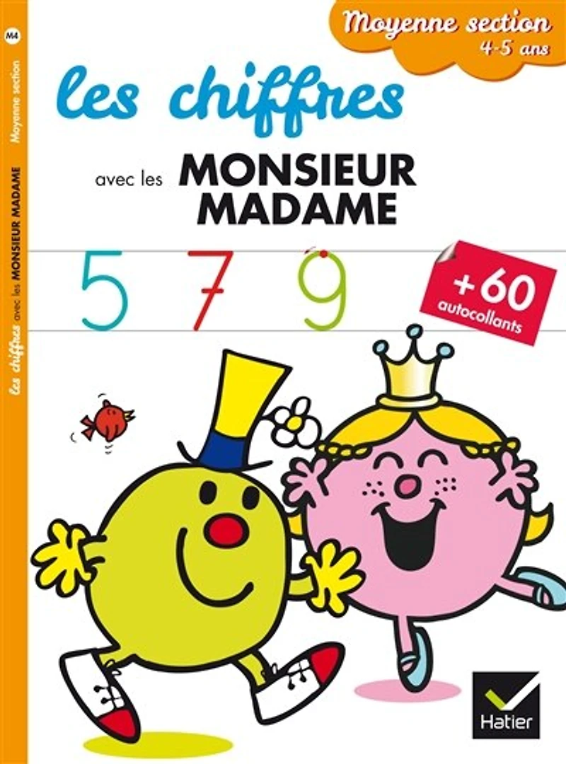 Les chiffres avec les Monsieur Madame: moyenne section, 4-5 ans