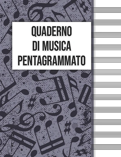 Quaderno Di Musica Pentagrammato: Pentagramma per musica a quaderno