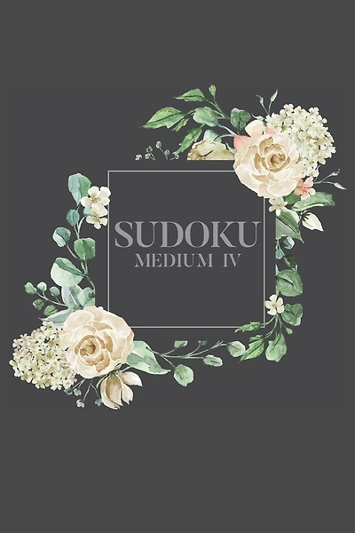 Sudoku Medium IV: 100 Medium Sudoku Puzzles, 6x9 Travel Size, Great Gift, Perfect Stocking Stuffer, Puzzle Gift for Gift Basket