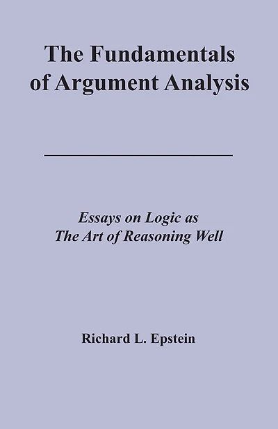 The Fundamentals Of Argument Analysis