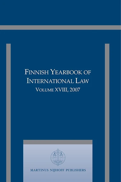 Finnish Yearbook of International Law, Volume 18 (2007)