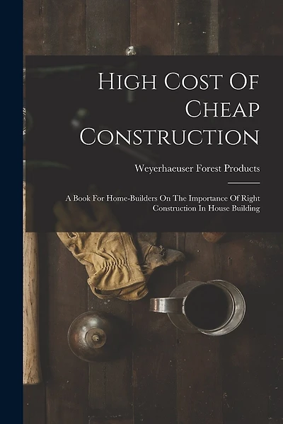 High Cost Of Cheap Construction: A Book For Home-builders On The Importance Of Right Construction In House Building