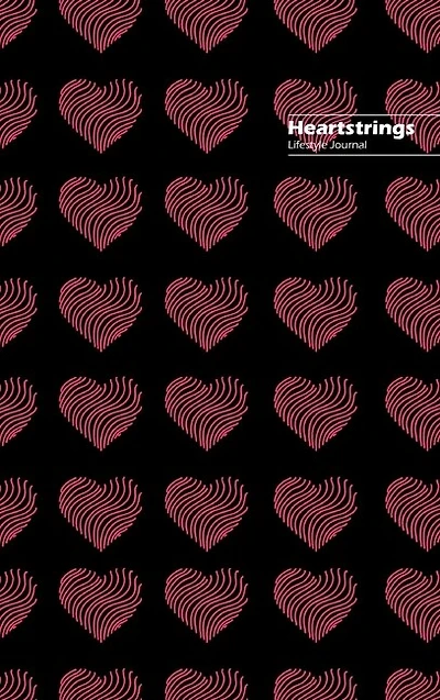 Heartstrings Lifestyle Journal, Blank Notebook, Dotted Lines, 288 Pages, Wide Ruled, 6" X 9" (a5) Hardcover (black Iii)
