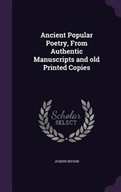 Ancient Popular Poetry