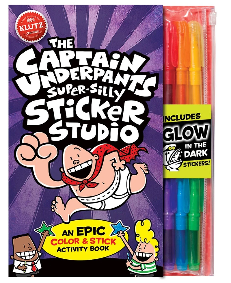 The Captain Underpants Super-Silly Sticker Studio: An EPIC Color & Stick Activity Book