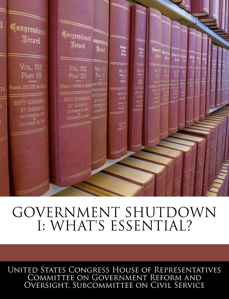 Government Shutdown I: What's Essential?