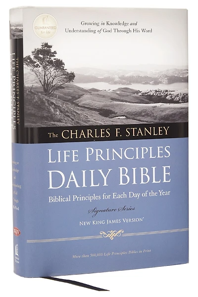 NKJV, Charles F. Stanley Life Principles Daily Bible, Paperback: Holy New King James Version