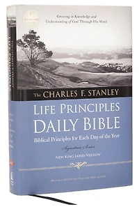 NKJV, Charles F. Stanley Life Principles Daily Bible, Paperback: Holy New King James Version