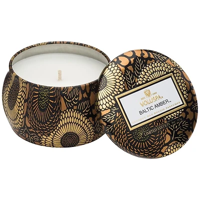 Petite 4oz Candle Tin, Baltic Amber