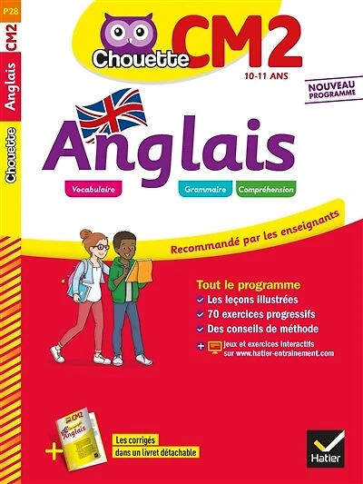 Anglais CM2, 10-11 ans: nouveau programme