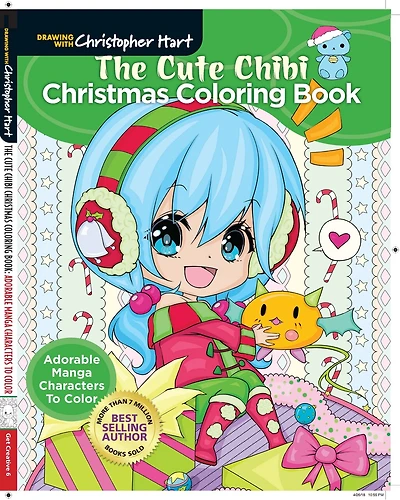 CUTE CHIBI XMAS COLORING BK: Adorable Manga Characters To Color
