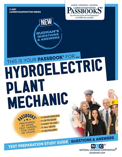 Hydroelectric Plant Mechanic (C-4187): Passbooks Study Guide
