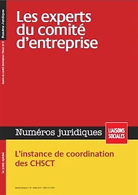 Liaisons sociales. Numéros juridiques, n°26. Les experts du comité d'entreprise