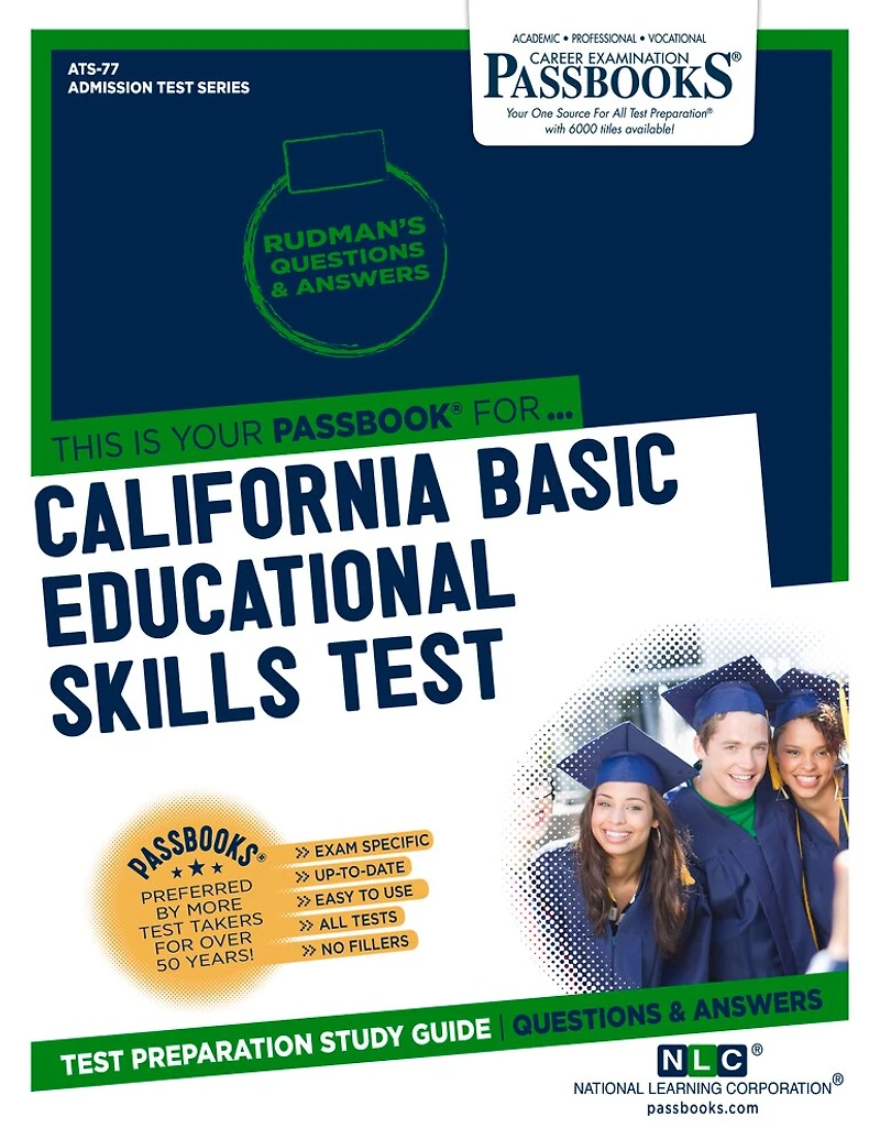 California Basic Educational Skills Test (CBEST) (ATS-77): Passbooks Study Guide