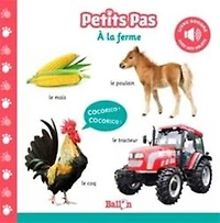 A la ferme -livre sonore -petits pas