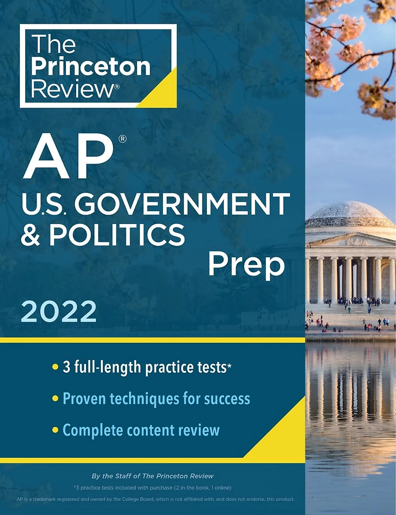 Princeton Review AP U.S. Government & Politics Premium Prep, 24th Edition: 6 Practice Tests + Digital Online Content
