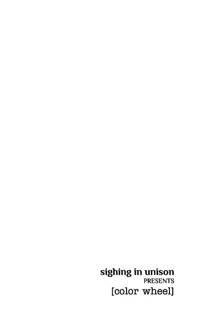 [color wheel]: 100 [poems]. 14 [authors]. 1 [color wheel].