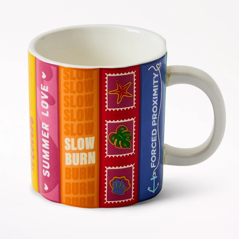 Figural Summer Reads Book Spine Mug