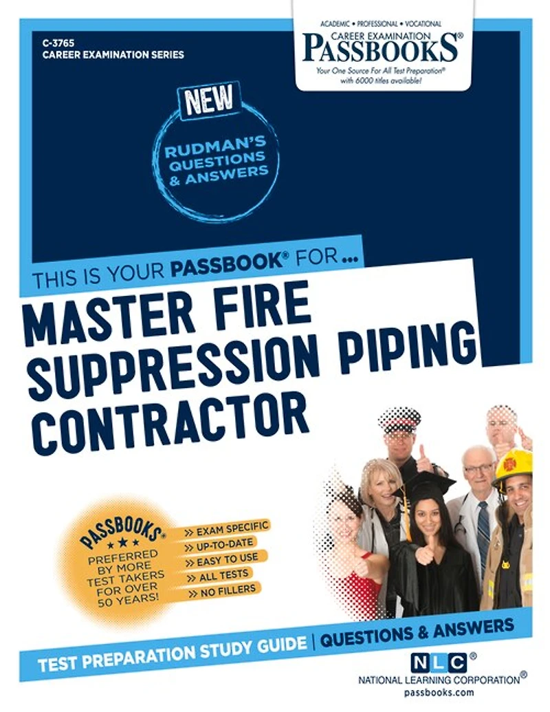 Master Fire Suppression Piping Contractor (C-3765): Passbooks Study Guide