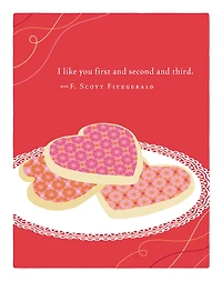 Positively Green Greeting Cards: Valentine's Day - I like you first and second and third (Pack of 6)