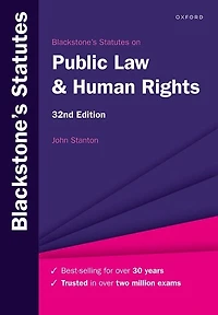 Blackstone's Statutes On Public Law And Human Rights