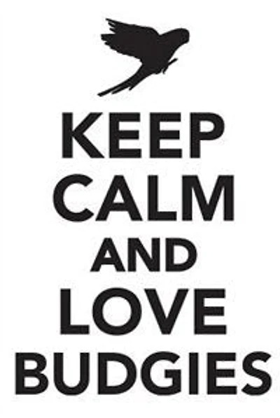 Keep Calm & Love Budgies Notebook & Journal. Productivity Work Planner & Idea Notepad: Brainstorm Thoughts, Self Discovery, To Do List