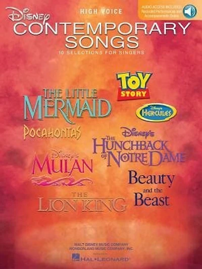 Disney Contemporary Songs: Low Voice