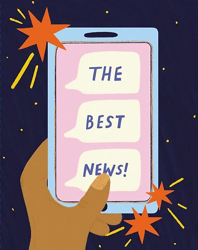 Love Muchly Greeting Cards: Congratulations - The best news (Pack of 6)