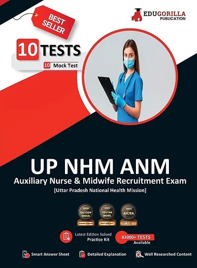 UP NHM ANM Book 2023: Auxiliary Nurse and Midwife (English Edition) - 10 Full Length Mock Tests (1000 Solved Questions) with Free Access to Online Tests