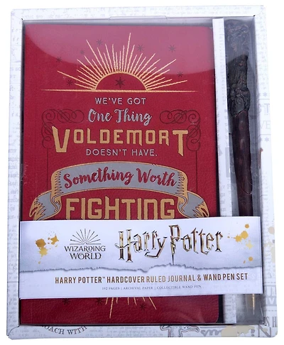 Harry Potter: Harry Potter Hardcover Ruled Journal And Wand Pen Set