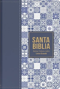 Biblia Rvr 1960 Letra Grande Tamaño Manual Símil Piel Azul Oscuro(bible Rvr 1960 Large Print Handsize Leatherlike Tiles Dark Blue (Spanish Edition)