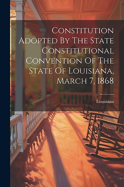 Constitution Adopted By The State Constitutional Convention Of The State Of Louisiana, March 7, 1868