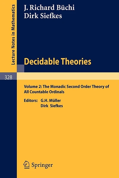 Decidable Theories: Vol. 2: The Monadic Second Order Theory of All Countable Ordinals