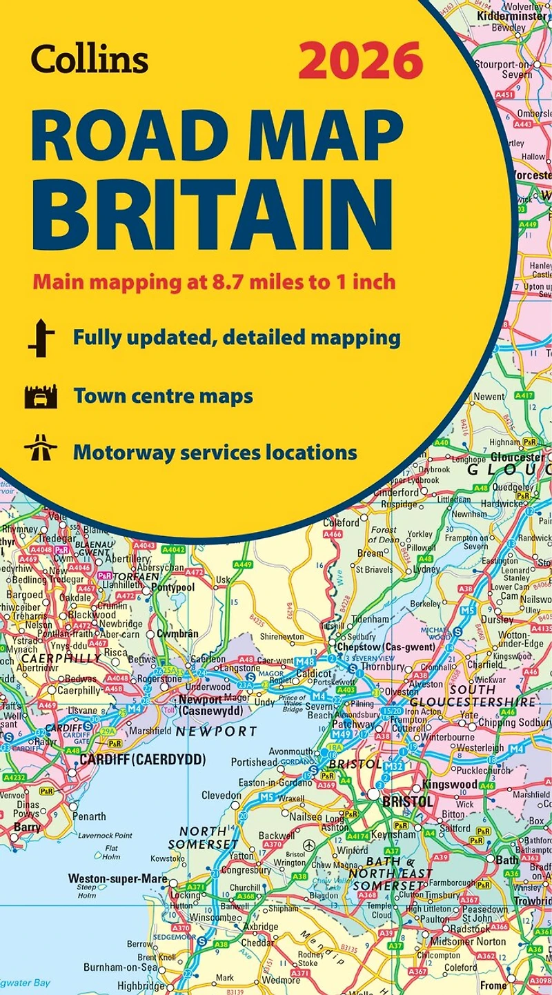 Collins Road Map of Britain 2027 (Folded Map): Clear, easy-to-read mapping