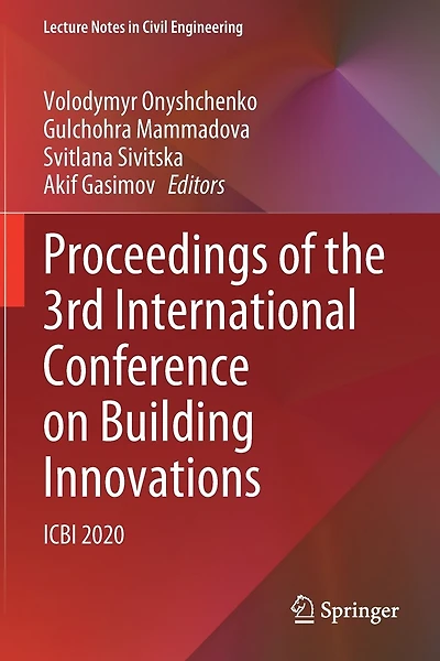 Proceedings of the 3rd International Conference on Building Innovations: ICBI 2020