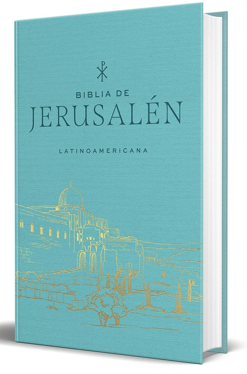 Biblia Católica Biblia de Jerusalén Latinoamericana, tapa dura, tela azul turquesa, edición de regalo / Spanish Jerusalem Bible, Latin American Edition, HC