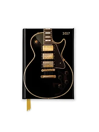 Black Gibson Guitar 2027 Luxury Pocket Diary Planner - Week to View