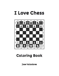 I Love Chess: Coloring Book